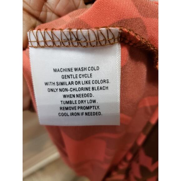 Attention Midi Dress Women XXL Multicolor Coral Honeycomb and Zebra Pattern - Picture 10 of 11